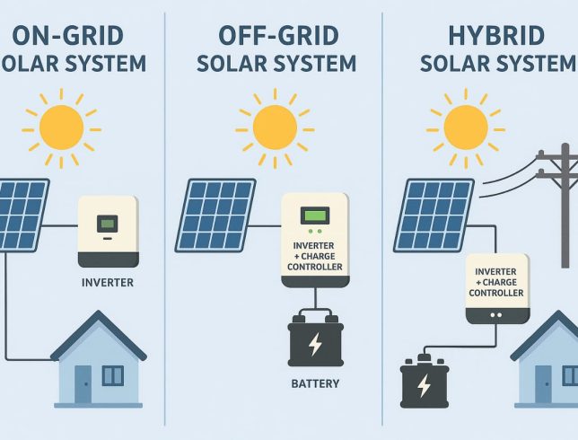 on- grid, off-grid and hybrid, all option available in minimal cost